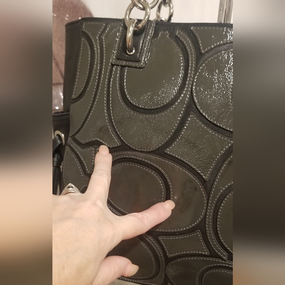 COACH Colette Signature Overlay Tote - Picture 6 of 12